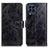 Leather Case Stands Flip Cover Holder K04Z for Samsung Galaxy M53 5G Black
