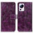 Leather Case Stands Flip Cover Holder K04Z for Xiaomi Mi 12 Lite NE 5G Purple
