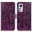 Leather Case Stands Flip Cover Holder K04Z for Xiaomi Mi 12X 5G Purple