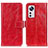Leather Case Stands Flip Cover Holder K04Z for Xiaomi Mi 12X 5G Red
