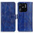 Leather Case Stands Flip Cover Holder K04Z for Xiaomi Redmi 10 Power Blue