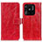 Leather Case Stands Flip Cover Holder K04Z for Xiaomi Redmi 10 Power Red
