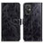 Leather Case Stands Flip Cover Holder K04Z for Xiaomi Redmi 11 Prime 4G Black