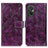 Leather Case Stands Flip Cover Holder K04Z for Xiaomi Redmi 11 Prime 4G Purple