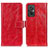 Leather Case Stands Flip Cover Holder K04Z for Xiaomi Redmi 11 Prime 4G Red