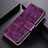 Leather Case Stands Flip Cover Holder K04Z for Xiaomi Redmi 9T 4G Purple