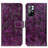 Leather Case Stands Flip Cover Holder K04Z for Xiaomi Redmi Note 11S 5G Purple
