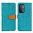 Leather Case Stands Flip Cover Holder K05Z for OnePlus Nord N200 5G Green
