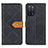 Leather Case Stands Flip Cover Holder K05Z for Oppo A53s 5G Black