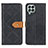 Leather Case Stands Flip Cover Holder K05Z for Samsung Galaxy M33 5G Black