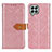 Leather Case Stands Flip Cover Holder K05Z for Samsung Galaxy M33 5G Pink