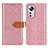 Leather Case Stands Flip Cover Holder K05Z for Xiaomi Mi 12S 5G Pink