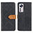 Leather Case Stands Flip Cover Holder K05Z for Xiaomi Mi 12X 5G Black