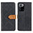 Leather Case Stands Flip Cover Holder K05Z for Xiaomi Poco X3 GT 5G Black