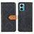 Leather Case Stands Flip Cover Holder K05Z for Xiaomi Redmi 10 Prime Plus 5G Black