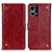 Leather Case Stands Flip Cover Holder K06Z for Oppo F21s Pro 4G Red