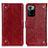 Leather Case Stands Flip Cover Holder K06Z for Xiaomi Poco X3 GT 5G Red