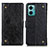 Leather Case Stands Flip Cover Holder K06Z for Xiaomi Redmi 10 Prime Plus 5G Black