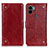 Leather Case Stands Flip Cover Holder K06Z for Xiaomi Redmi A1 Plus Red