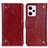 Leather Case Stands Flip Cover Holder K06Z for Xiaomi Redmi Note 12 Pro 5G Red