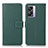 Leather Case Stands Flip Cover Holder K07Z for OnePlus Nord N300 5G Green