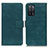 Leather Case Stands Flip Cover Holder K07Z for Oppo A53s 5G Green