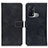 Leather Case Stands Flip Cover Holder K07Z for Oppo Reno5 A Black