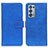 Leather Case Stands Flip Cover Holder K07Z for Oppo Reno6 Pro 5G Blue