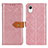 Leather Case Stands Flip Cover Holder K07Z for Samsung Galaxy A23s Pink