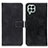 Leather Case Stands Flip Cover Holder K07Z for Samsung Galaxy M33 5G Black