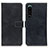 Leather Case Stands Flip Cover Holder K07Z for Sony Xperia 5 III Black