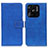 Leather Case Stands Flip Cover Holder K07Z for Xiaomi Redmi 10 Power Blue