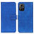 Leather Case Stands Flip Cover Holder K07Z for Xiaomi Redmi Note 11R 5G Blue