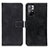 Leather Case Stands Flip Cover Holder K07Z for Xiaomi Redmi Note 11S 5G Black