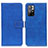 Leather Case Stands Flip Cover Holder K07Z for Xiaomi Redmi Note 11S 5G Blue
