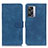 Leather Case Stands Flip Cover Holder K09Z for OnePlus Nord N300 5G Blue
