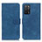 Leather Case Stands Flip Cover Holder K09Z for Oppo A53s 5G Blue