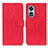 Leather Case Stands Flip Cover Holder K09Z for Oppo A58x 5G Red