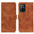 Leather Case Stands Flip Cover Holder K09Z for Oppo Reno5 Z 5G