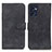 Leather Case Stands Flip Cover Holder K09Z for Oppo Reno7 5G Black