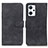 Leather Case Stands Flip Cover Holder K09Z for Oppo Reno7 A Black