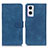 Leather Case Stands Flip Cover Holder K09Z for Oppo Reno7 Lite 5G Blue