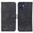 Leather Case Stands Flip Cover Holder K09Z for Oppo Reno7 SE 5G Black