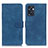 Leather Case Stands Flip Cover Holder K09Z for Oppo Reno7 SE 5G Blue