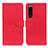 Leather Case Stands Flip Cover Holder K09Z for Sony Xperia 5 III Red
