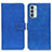 Leather Case Stands Flip Cover Holder KZ07 for Samsung Galaxy F23 5G Blue