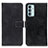 Leather Case Stands Flip Cover Holder KZ07 for Samsung Galaxy M23 5G Black