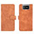 Leather Case Stands Flip Cover Holder L01Z for Asus ZenFone 8 Flip ZS672KS Brown