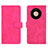 Leather Case Stands Flip Cover Holder L01Z for Huawei Mate 40 Pro Hot Pink