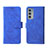 Leather Case Stands Flip Cover Holder L01Z for Motorola Moto Edge 20 5G Blue